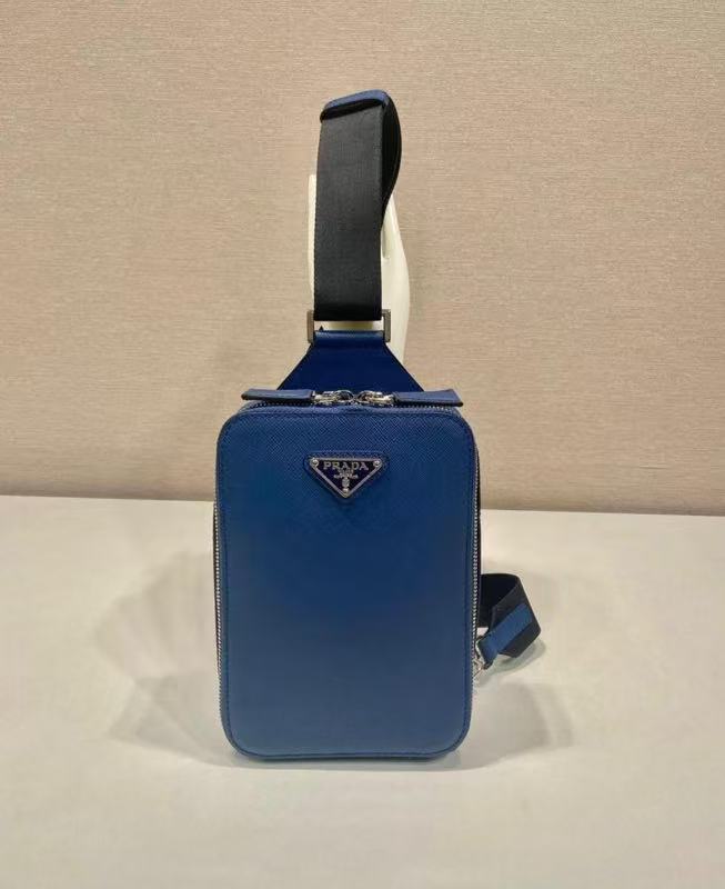 TOP PRADA  Saffiano Bag 20x14 cm - Blue