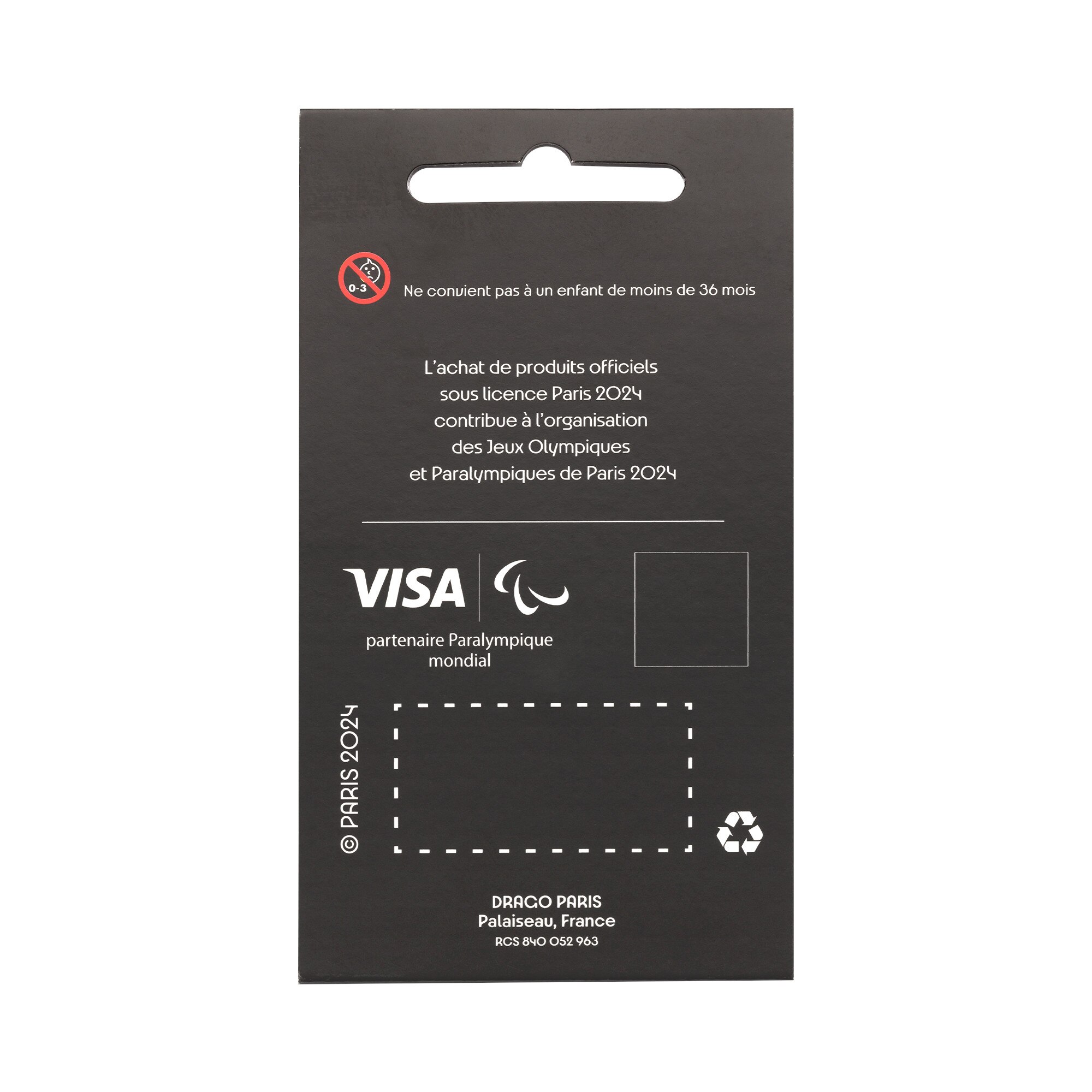 Paris 2024 Paralympics Silver Pin Badge