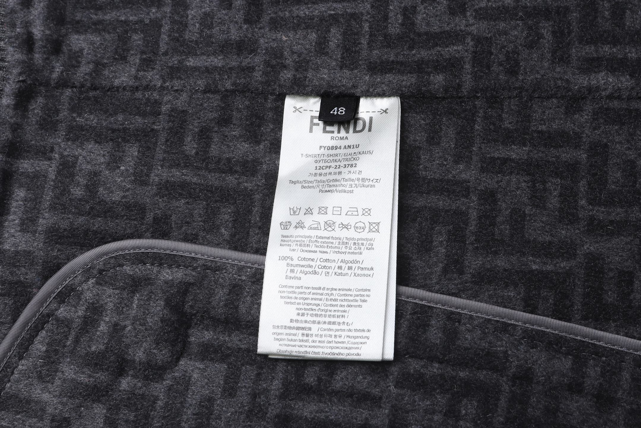 【现货】FENDI芬迪翻领单排扣羊毛夹克外套