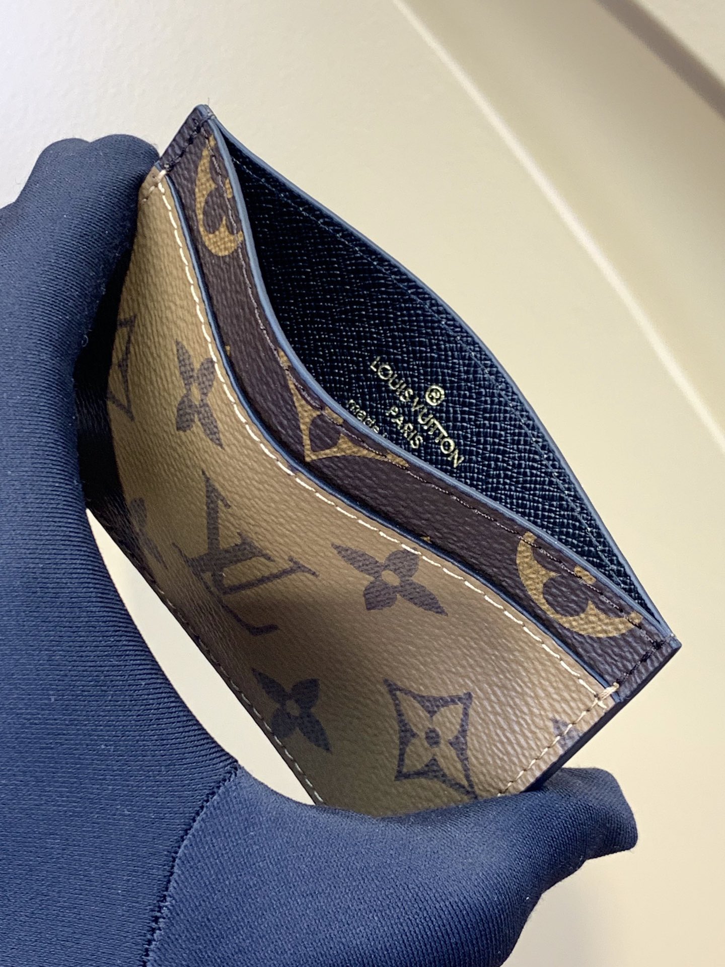 TOP Louis Vuitton LV Card Holder Monogram 11x7x0.6cm - Khaki/Brown