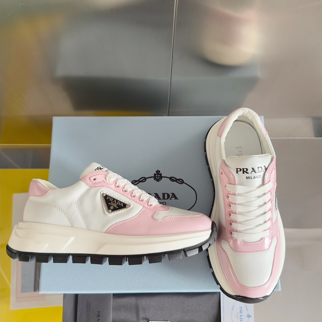 TOP PRADA Re-Nylon Thick Sole Sneakers - 6 Colors