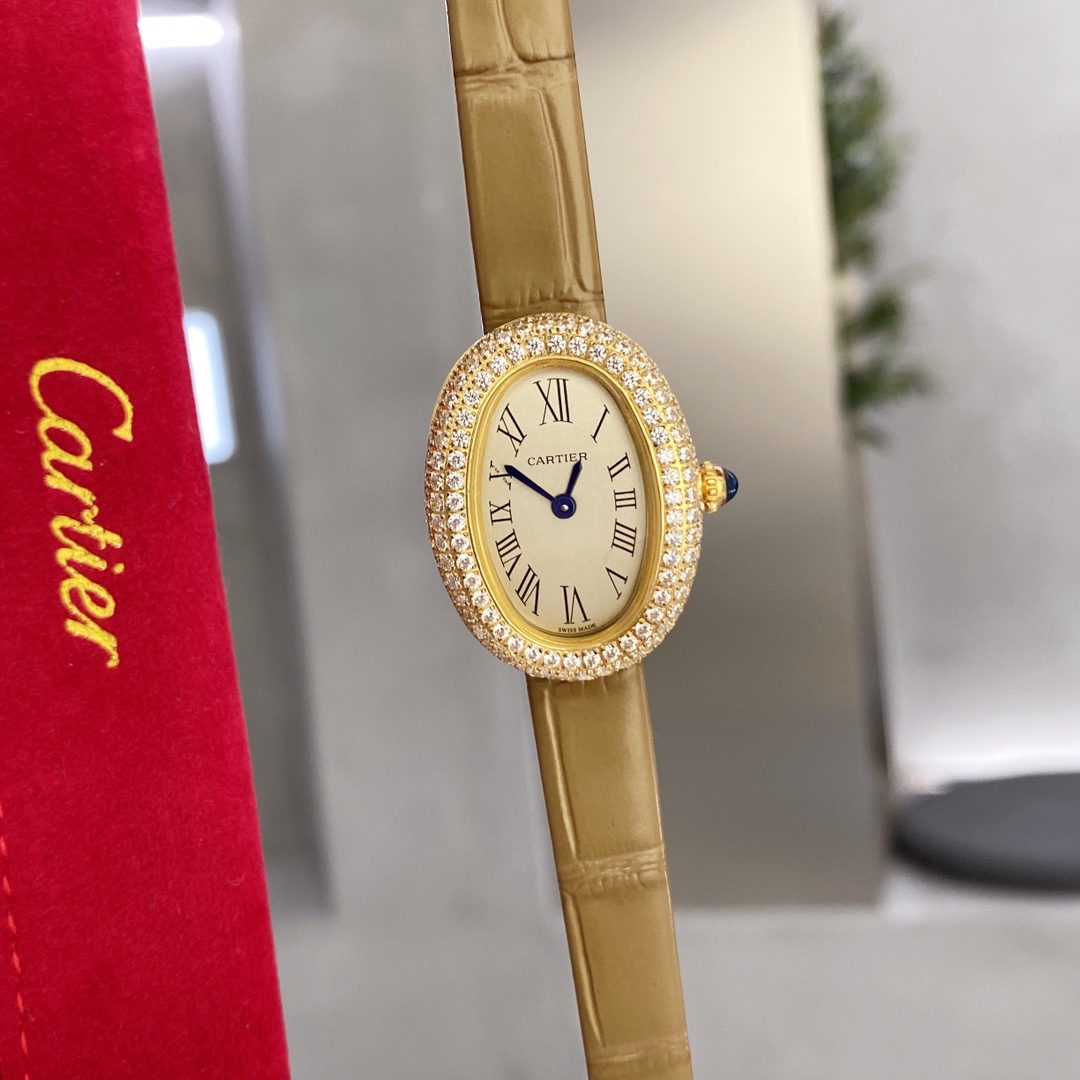 TOP Cartier Baignoire Bathtub Series Quartz Watch 32x26 mm  - Five Colors