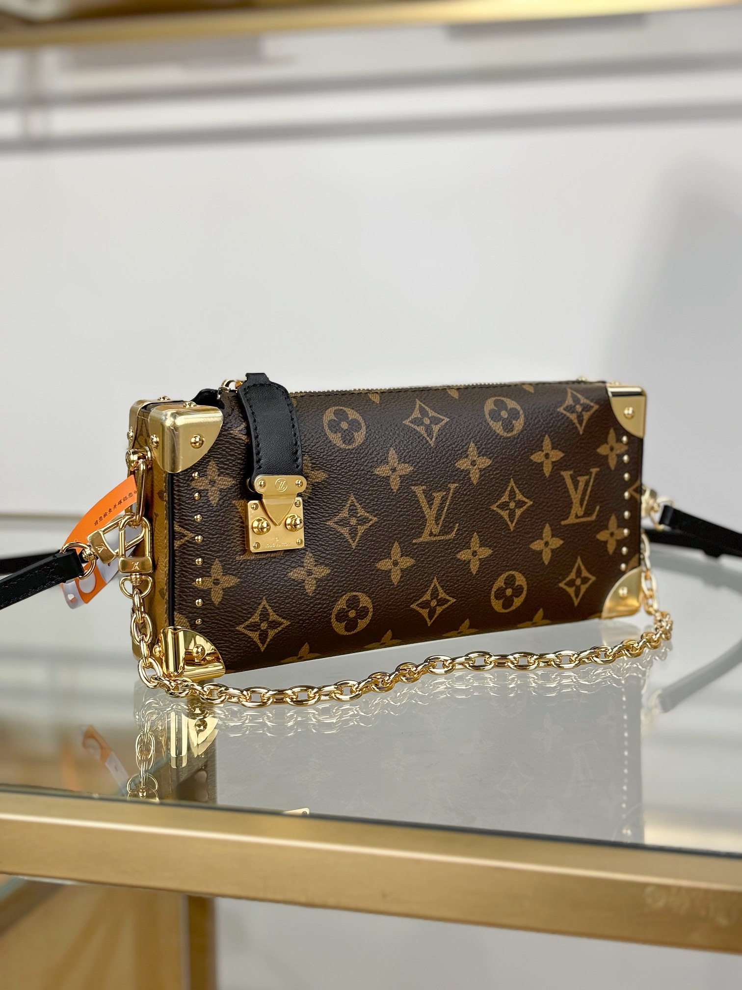 TOP Louis Vuitton LV SLIM TRUNK Bag 23x12x4cm - Brown