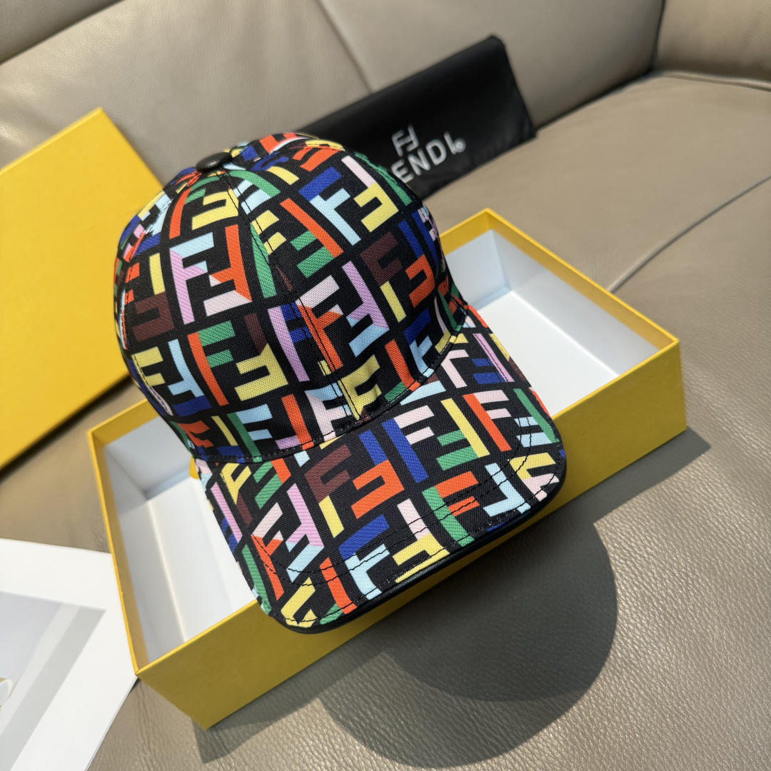 TOP FENDI Letter Baseball Hat - 3 Colors