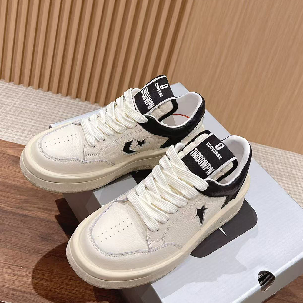 Rick Owens X Drkshdw Turbowpn Leather Sneakers (Replica)