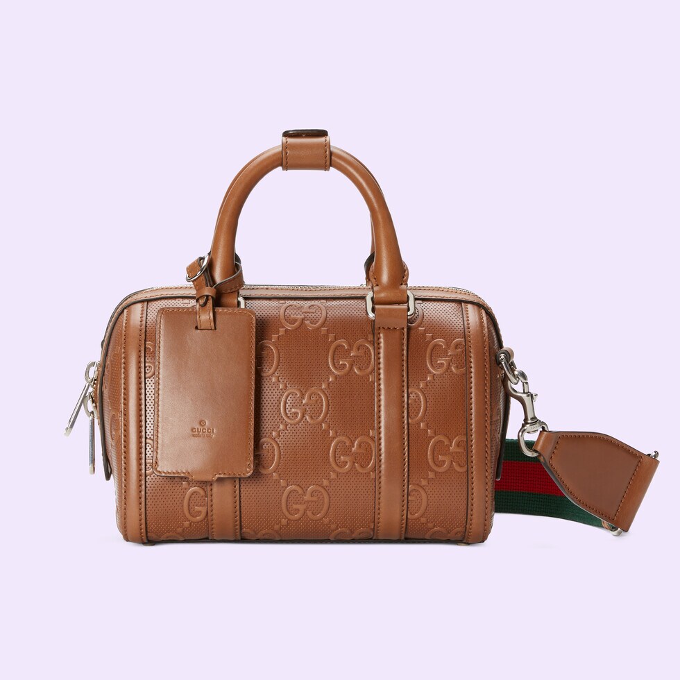 TOP GUCCI GG Print Embossed Mini Travel Bag 22x15x12.5 cm - Two Colors