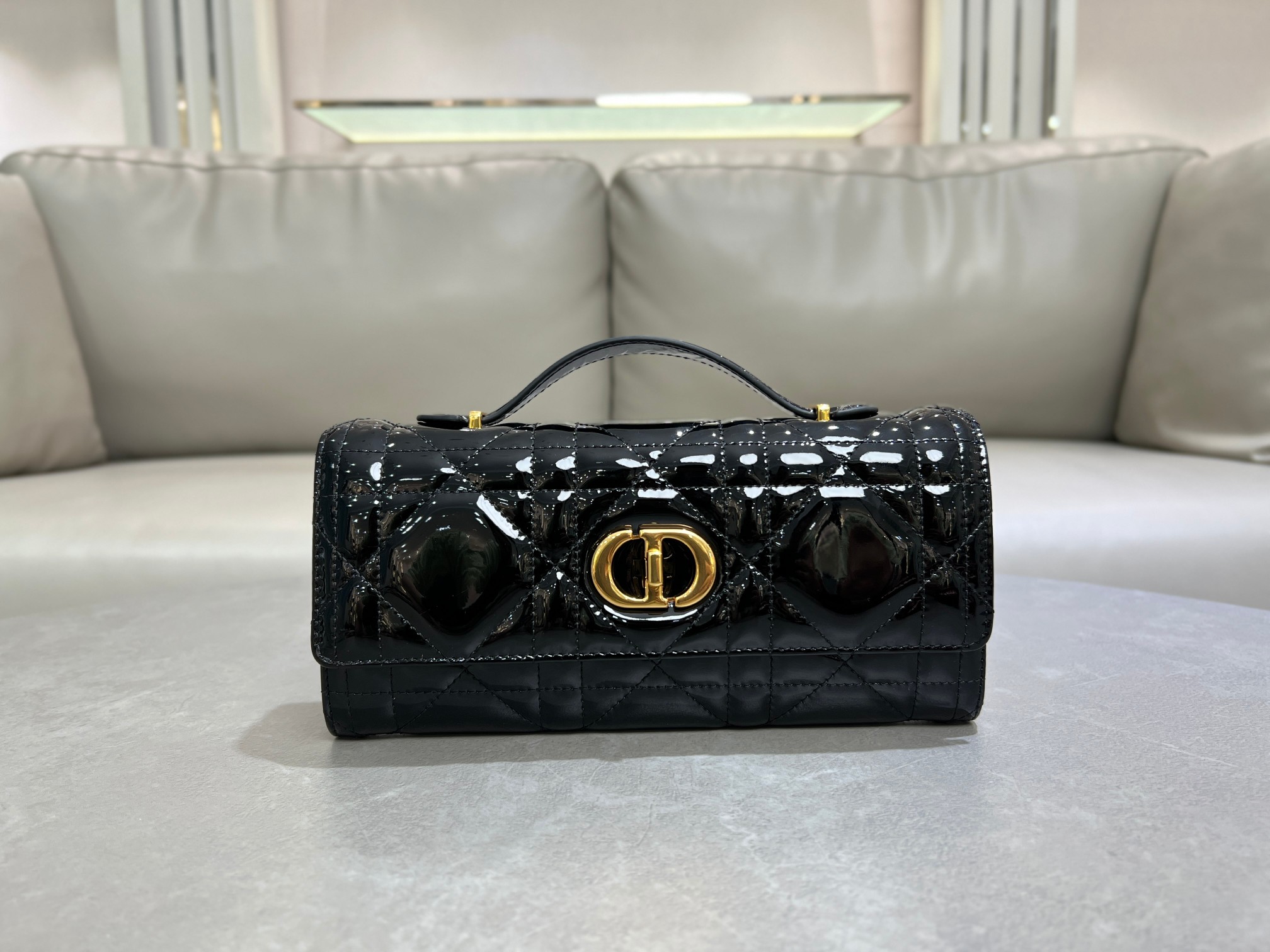 TOP Christian Dior Miss Caro Top Handle Bag Patent Leather 24x12x4cm - 6 Colors