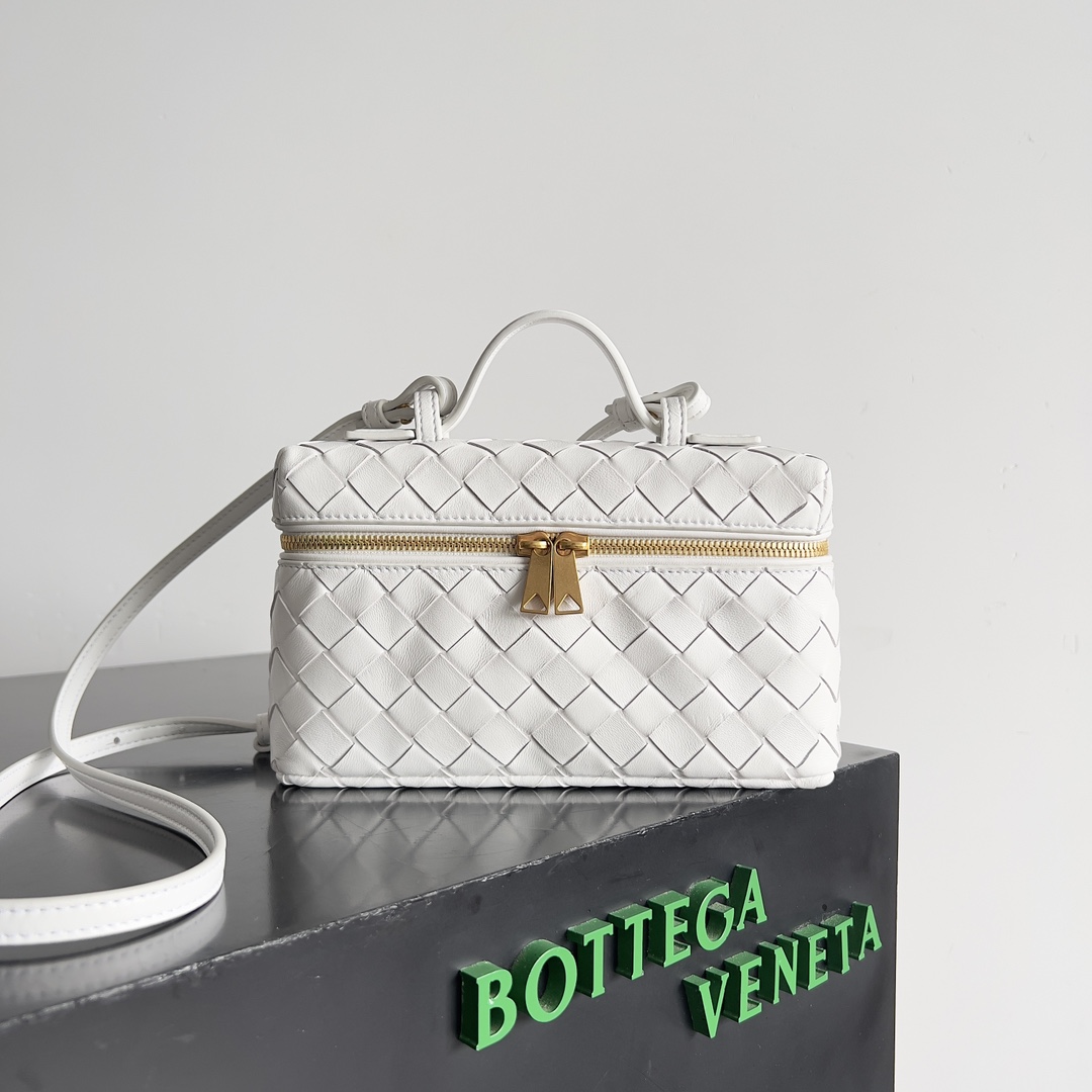 TOP Bottega Veneta Woven Zipper Crossbody Bag 22*12.5*5cm - 2 Colors