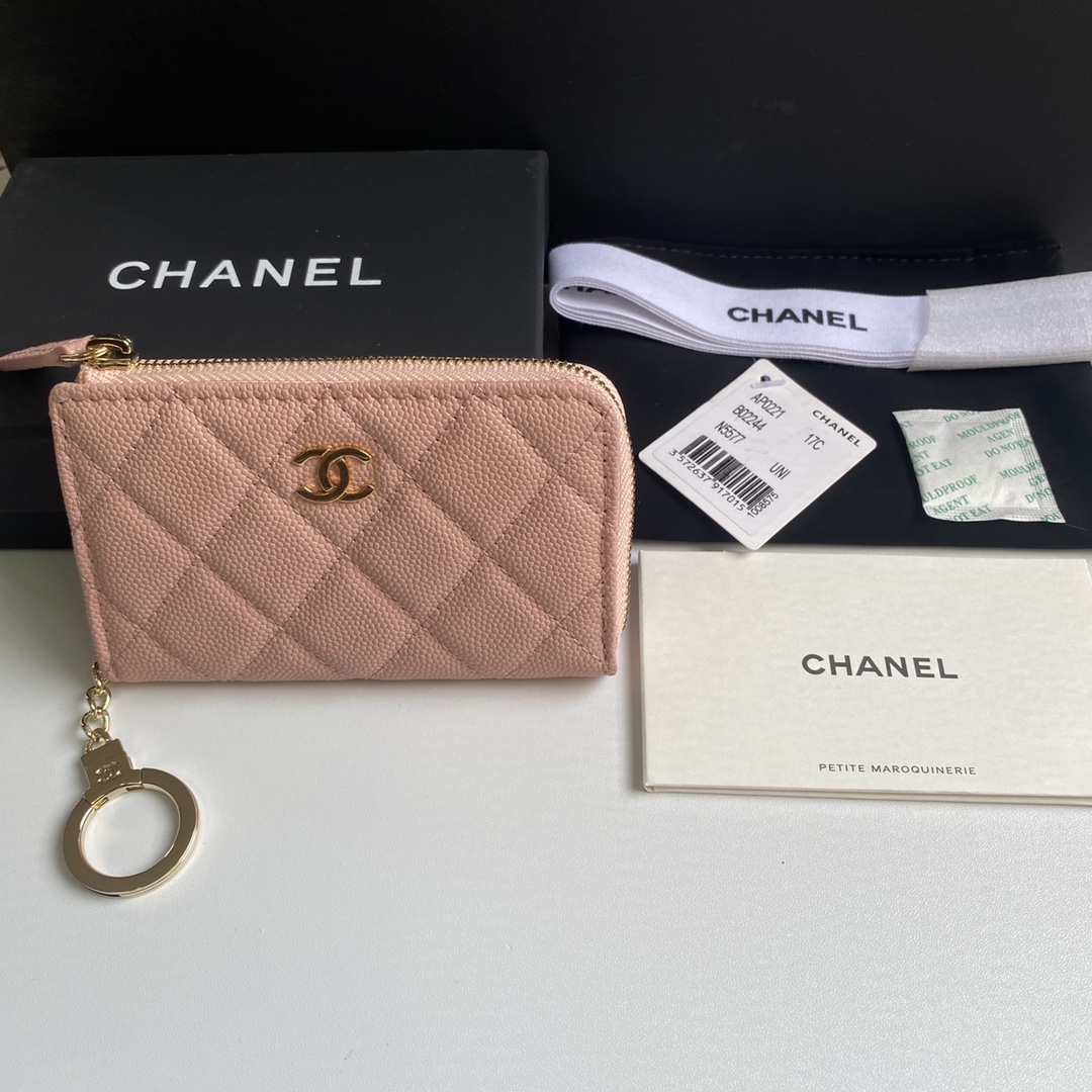 TOP CHANEL Wallet 12*7.5*2.5cm - 4 Colour - GHW