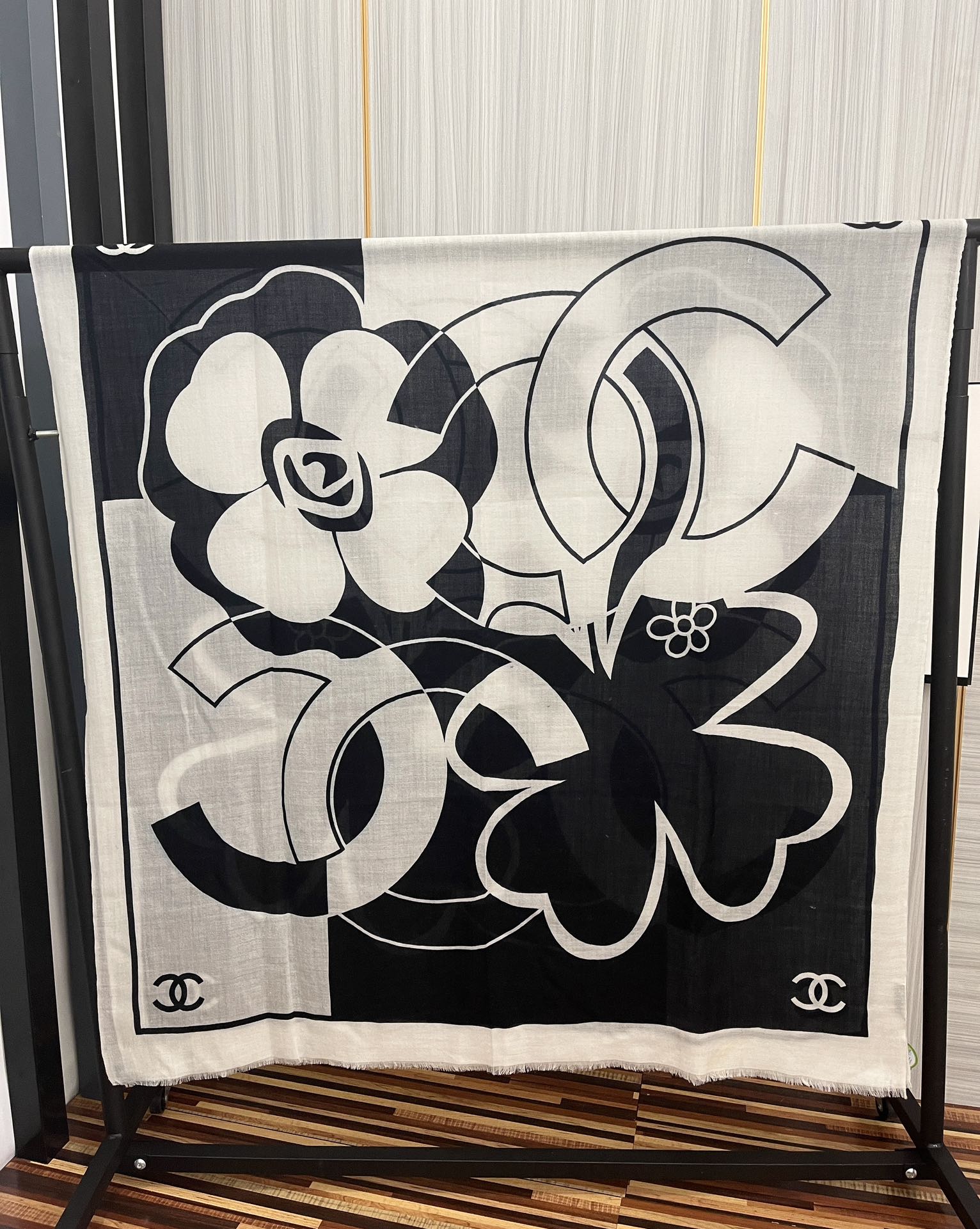 TOP CHANEL Double C Cashmere Scarves - 2 Colors