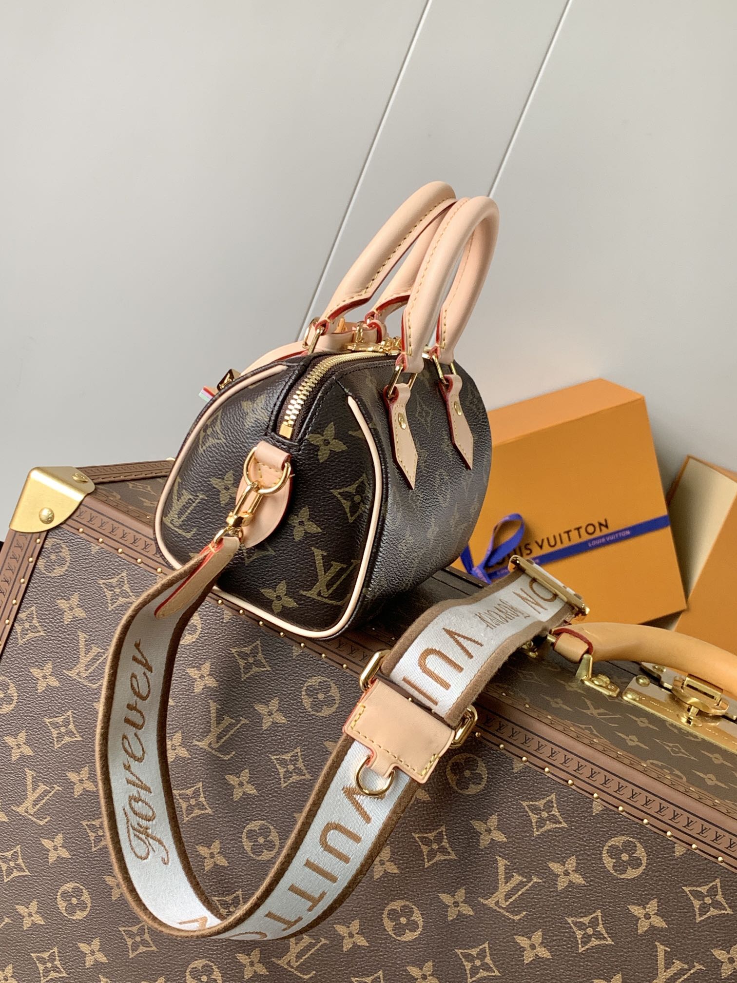 TOP Louis Vuitton LV Speedy 18 Bag Monogram 18x12.5x11cm - 3 Color