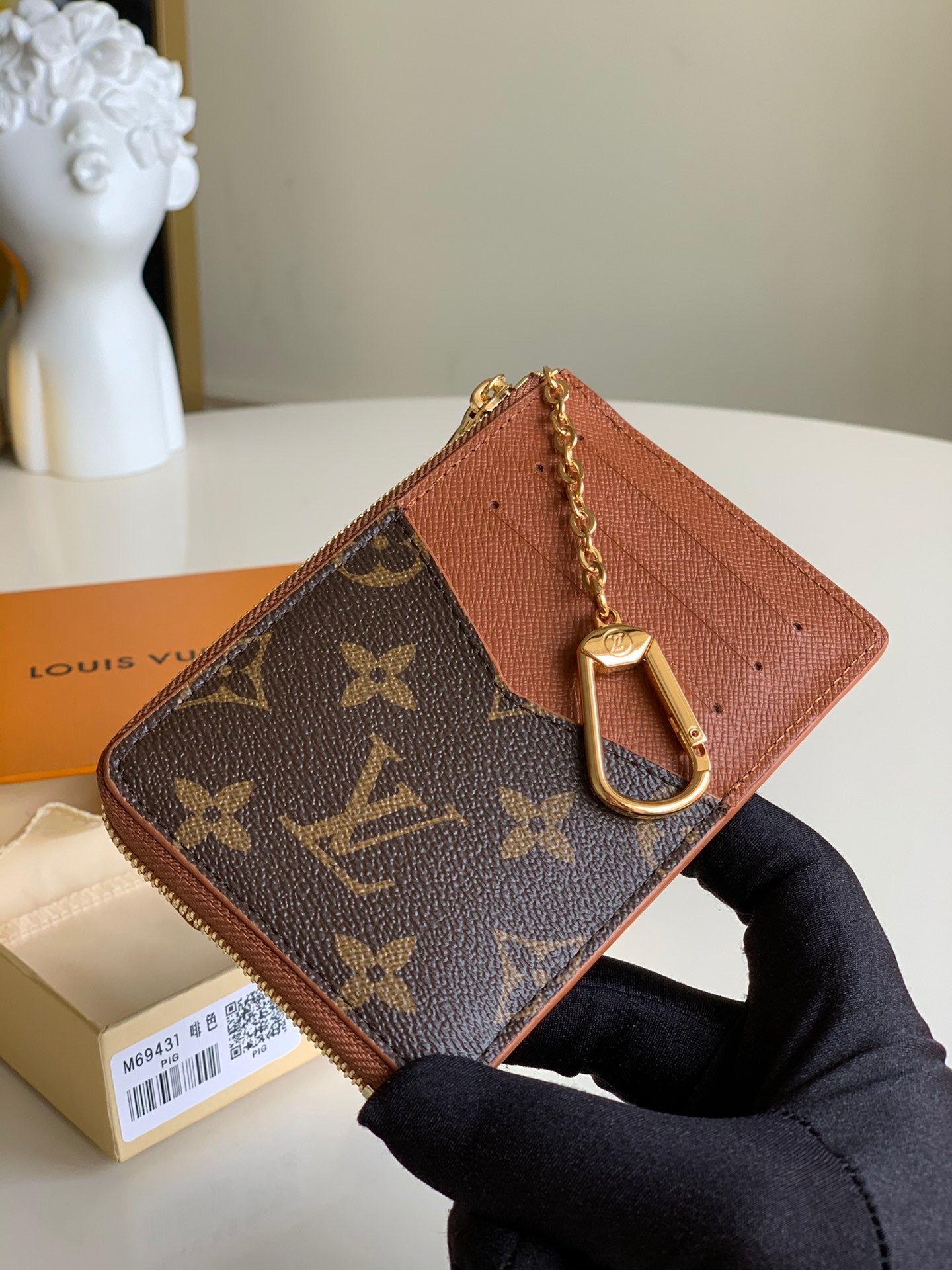 TOP Louis Vuitton LV LV Compact Key Wallet - Monogram