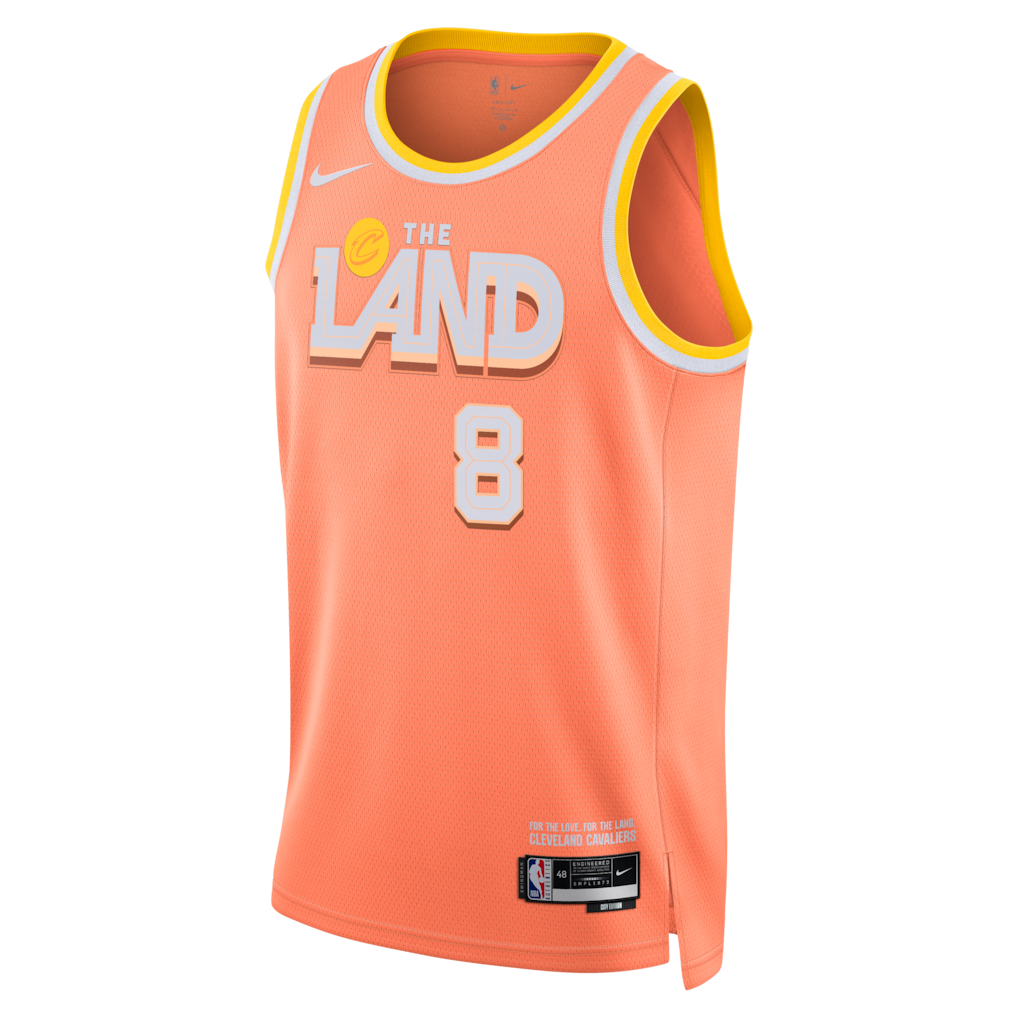 Cleveland Cavaliers Dennis Schröder 2025/26 City Edition Swingman Jersey - Orange