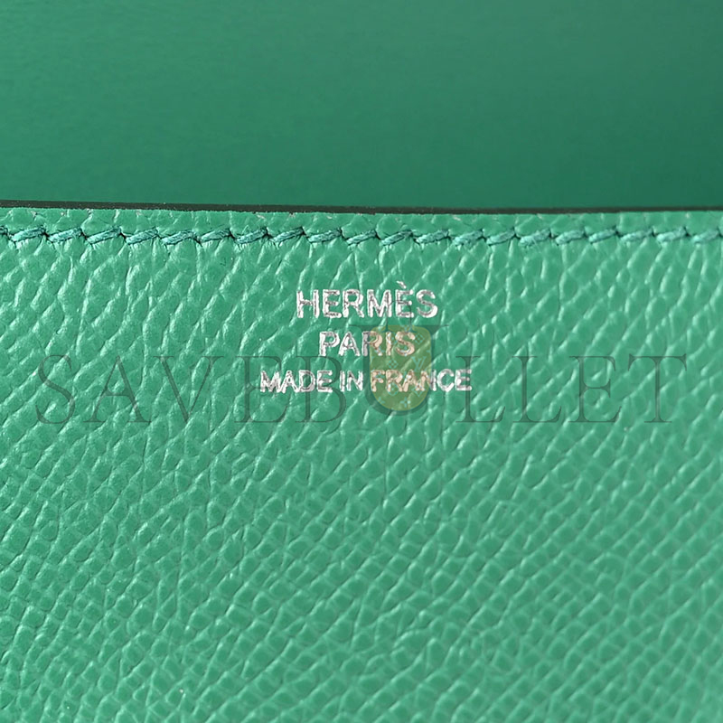 HERMES CONSTANCE ELAN EPSOM VERT VERTIGO PALLADIUM HARDWARE H085425CKU4 (26*16*6cm)