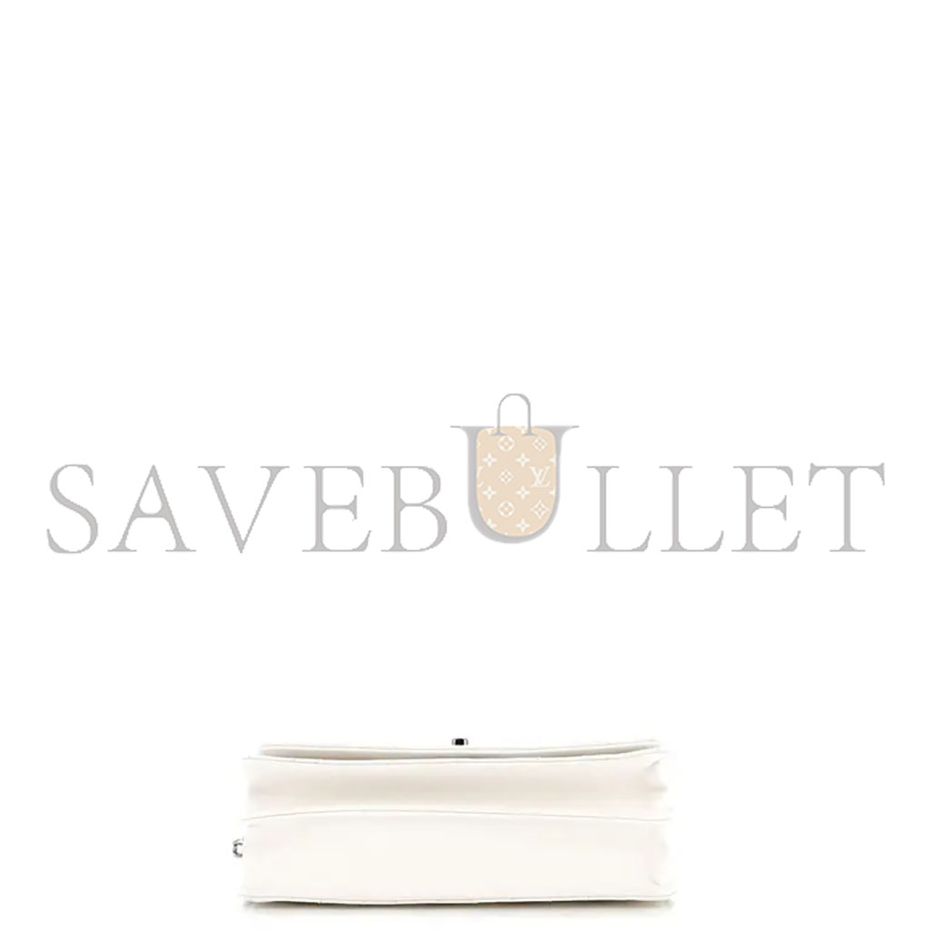 CHANEL MASTER WHITE LEATHER HANDBAG (18.5*11*6cm)