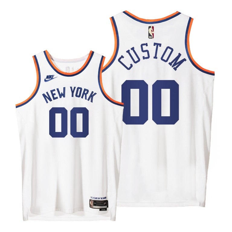 Custom New York Knicks 75th Anniversary Jersey