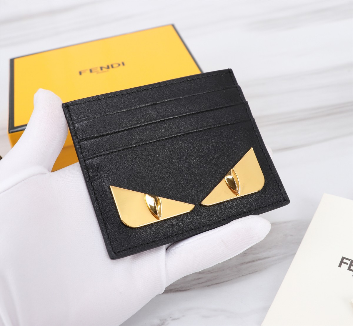 FENDI Leather Card Holder  (Replica)