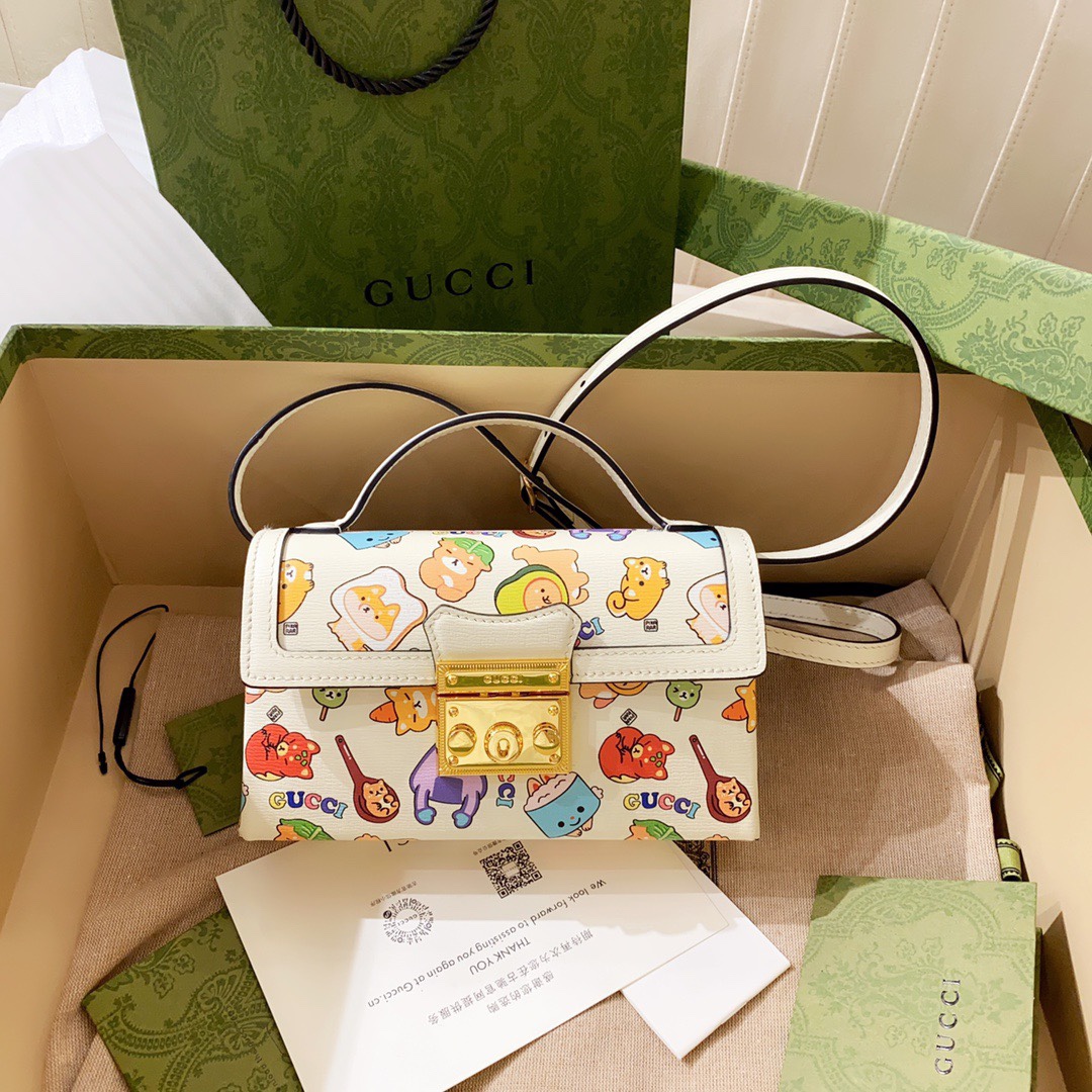 TOP GUCCI 𝗸𝗮𝘄𝗮𝗶𝗶 Bags 18cm (W) x 10cm (H) x 5cm (D)