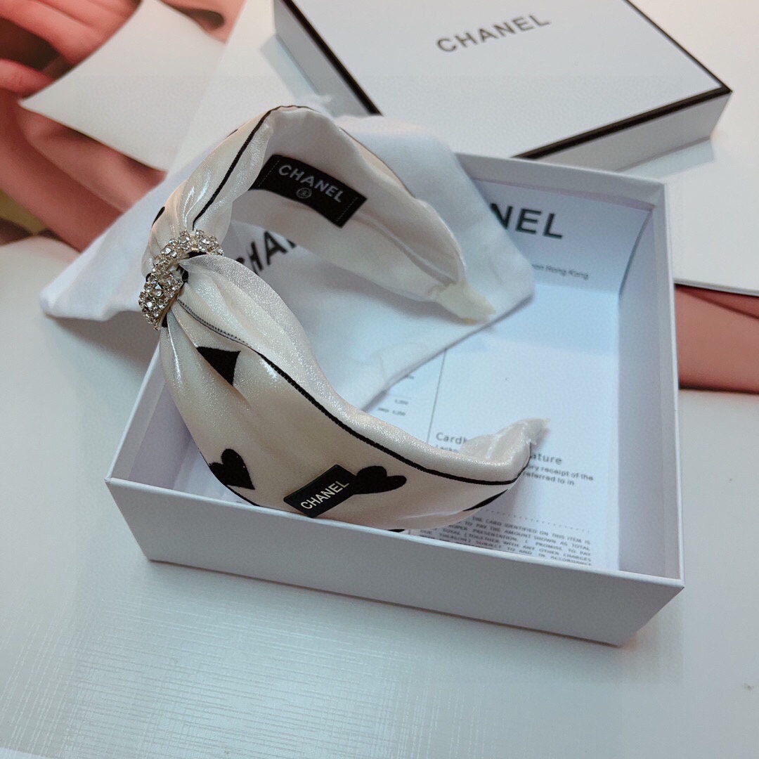 TOP CHANEL Vintage Bow Tie Headband - 2 Colour