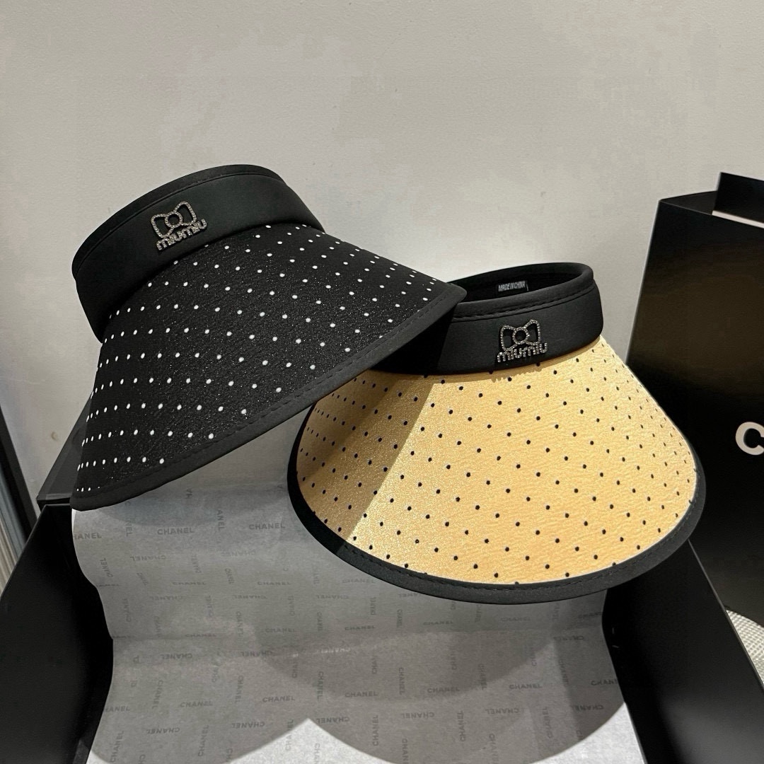 TOP Miu Miu Polka Dot Sun Hat - 2 Color