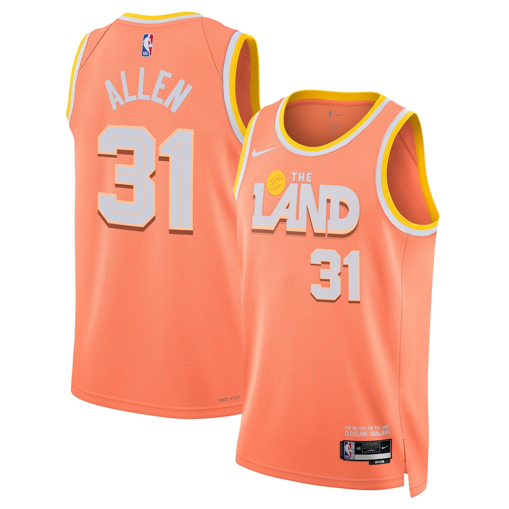 Cleveland Cavaliers Jarrett Allen 2025/26 City Edition Swingman Jersey - Orange