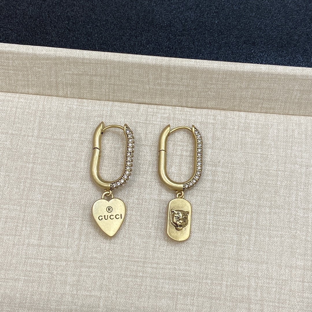 TOP GUCCI Earrings - Silver/Gold