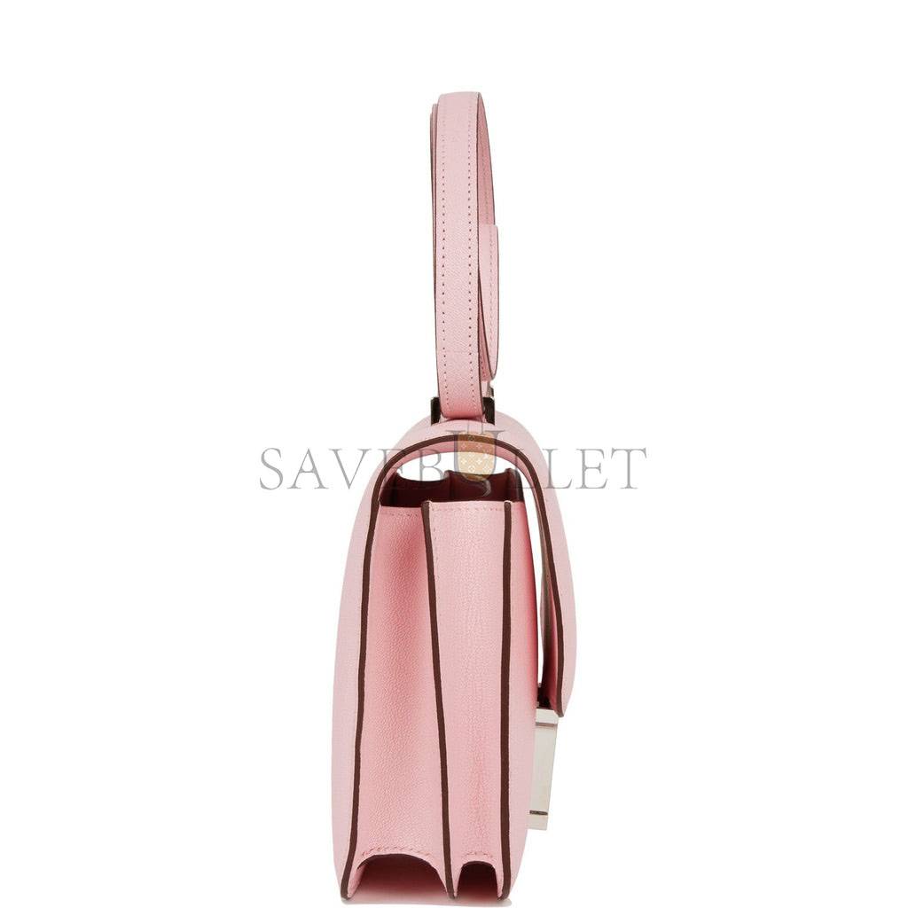 HERMES CONSTANCE 18 CHEVRE PALLADIUM HARDWARE (18*15*4cm)