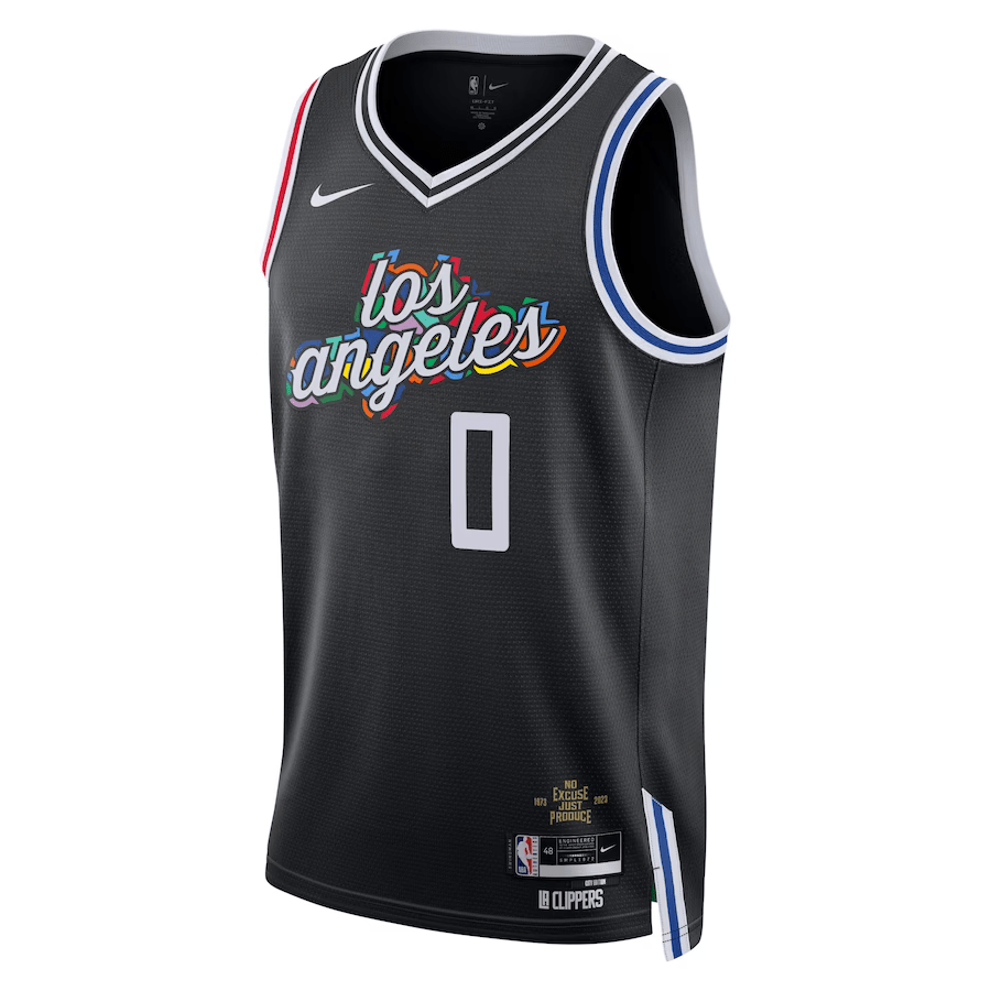 RUSSELL WESTBROOK LOS ANGELES CLIPPERS CITY EDITION 2023-2024 seasonJERSEY