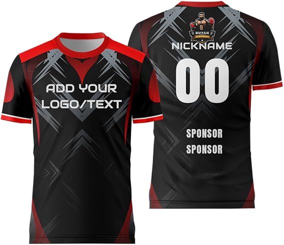 Customize Jersey with Name and Number Mens Team Uniforms Shirt for Esport Game Soccer Volleyball