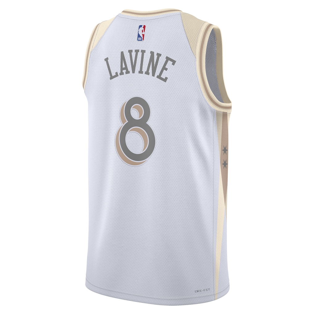 Unisex Chicago Bulls Zach LaVine  White 2024/25 Swingman  Jersey - City Edition
