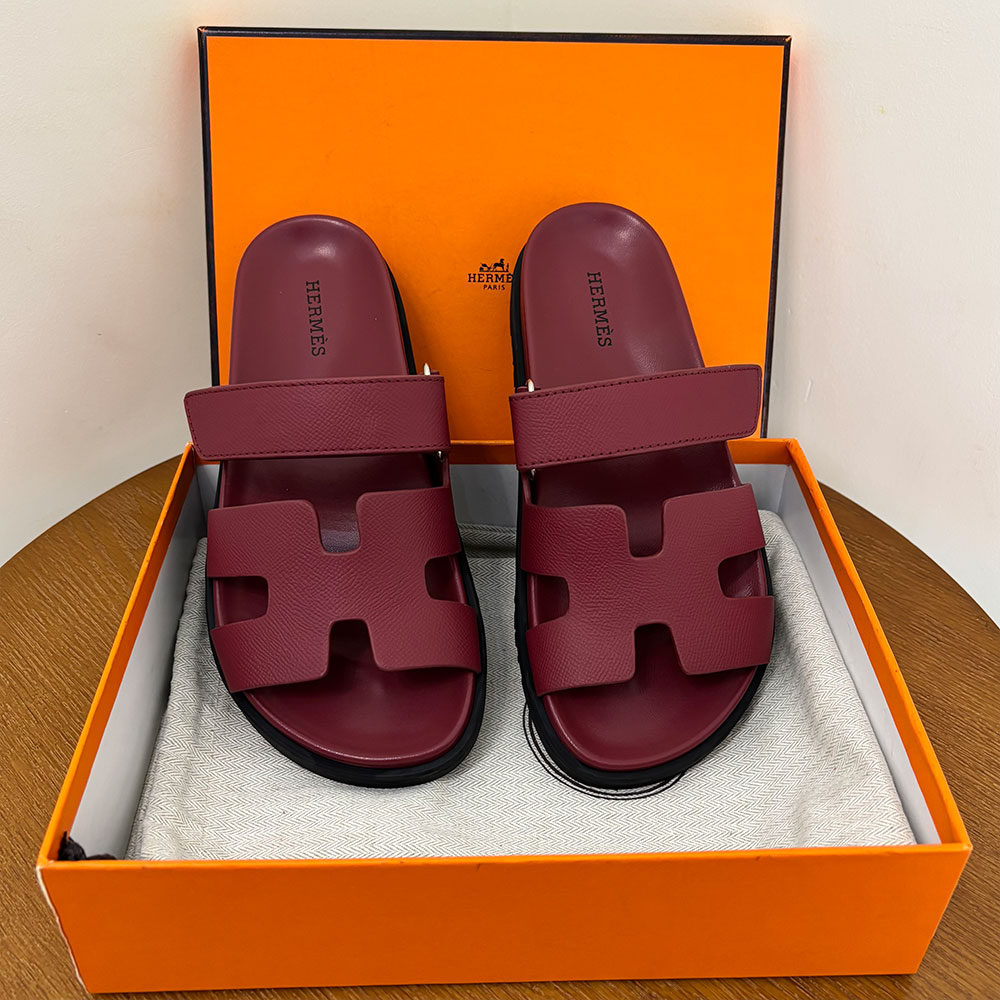 Hermès Chypre leather sandals （Replica）