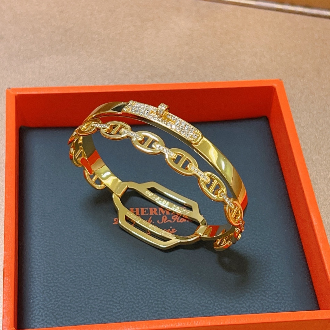 TOP HERMES Conjoined  Bracelet-3 Colors