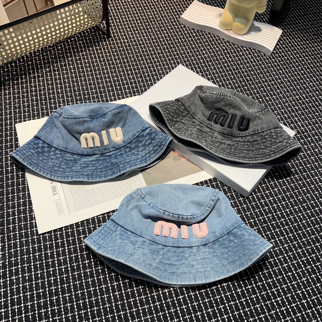 TOP Miu Miu Cowboy Fisherman Hat - 3 Colors