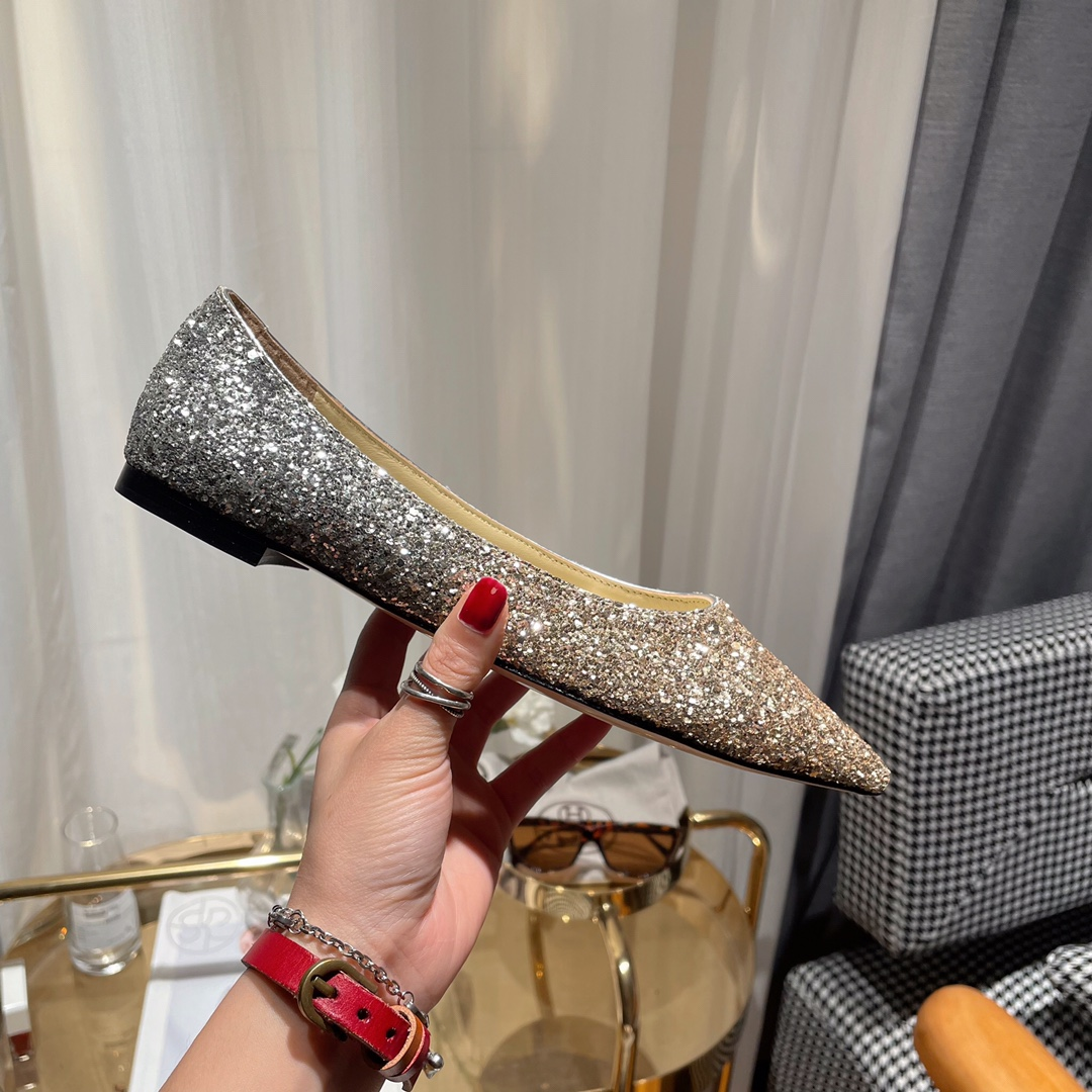 Jimmy Choo Love Flat cusp  Slide Sandal (Replica)