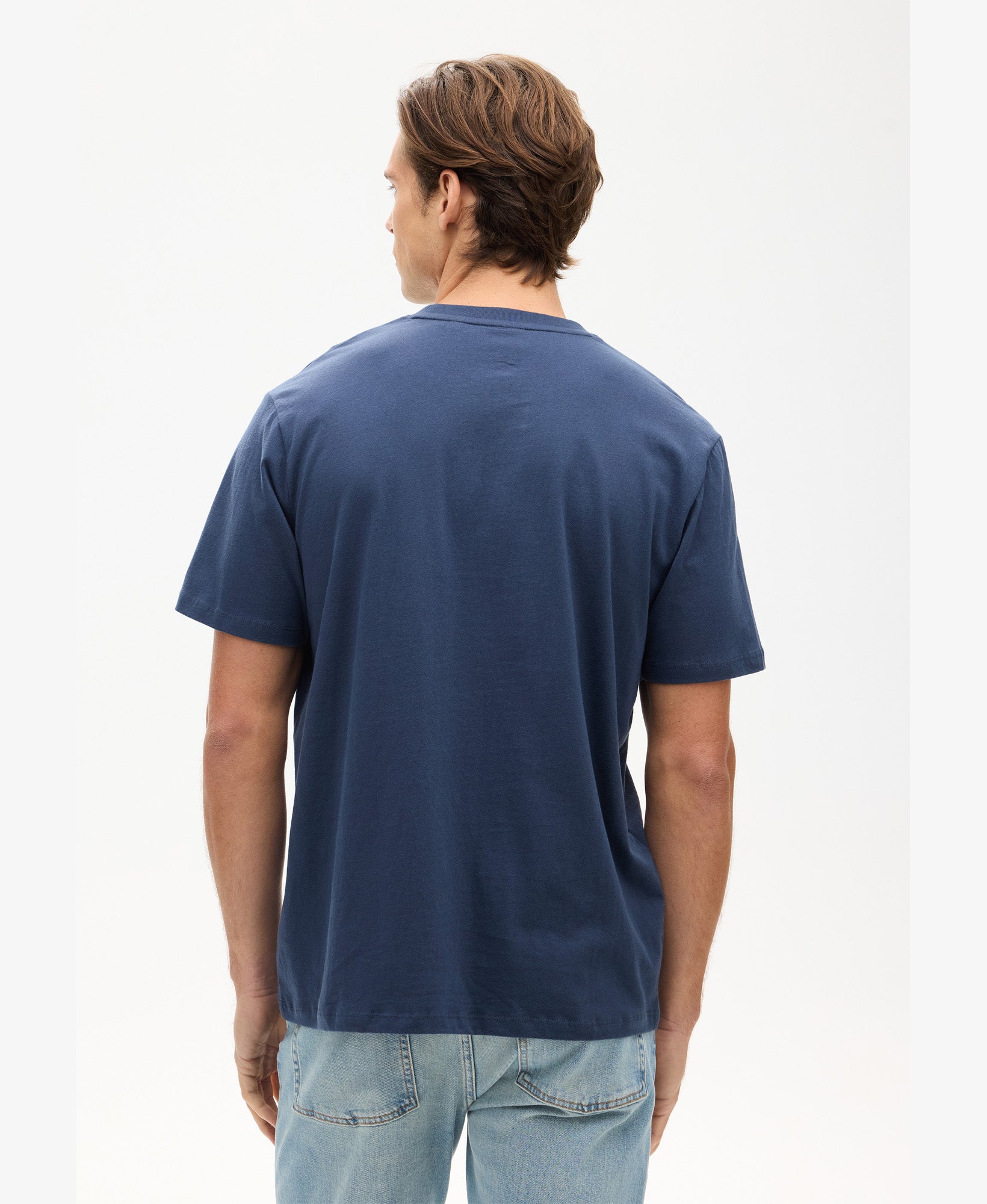 Micro Logo Tee | Blue Knight