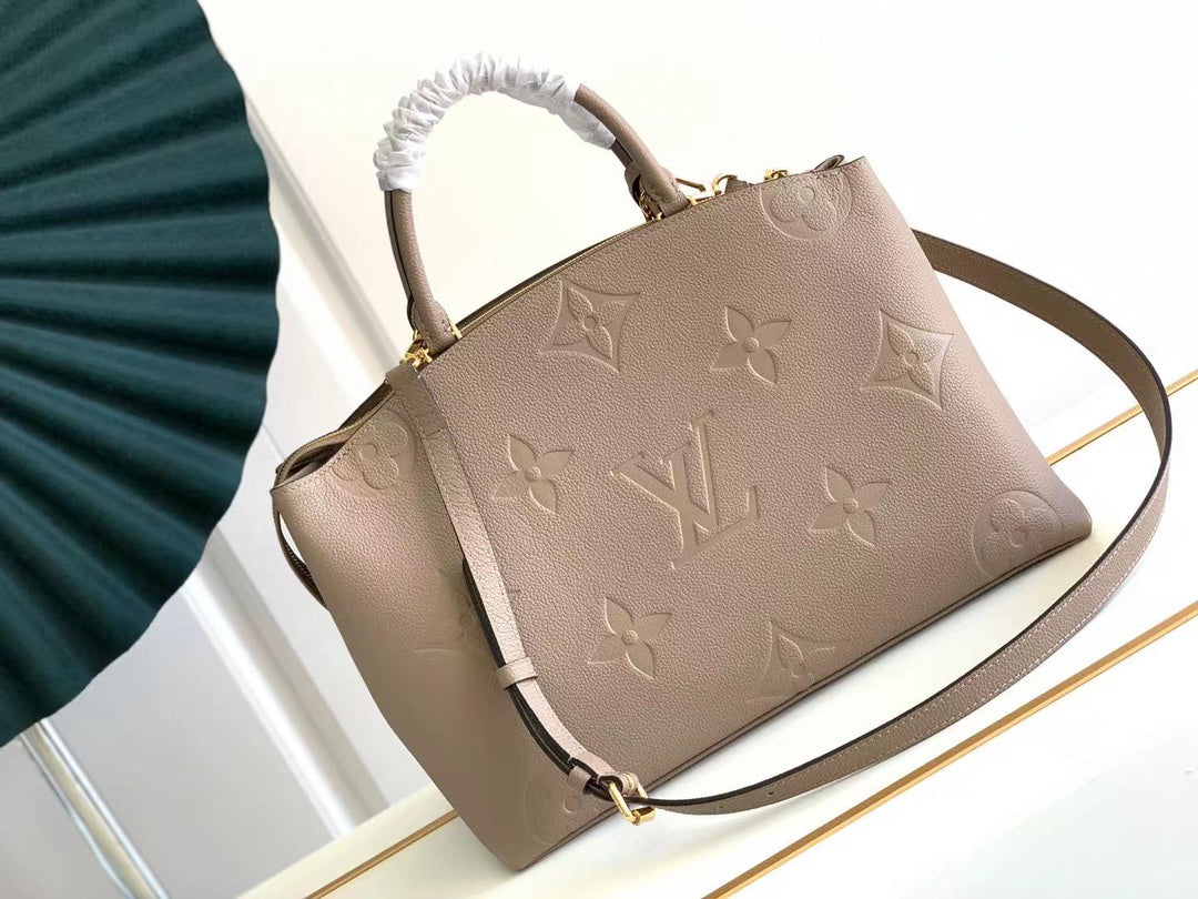 TOP Louis Vuitton LV L*V Grand Palais Monogram Empreinte Bag - Turtle Dove