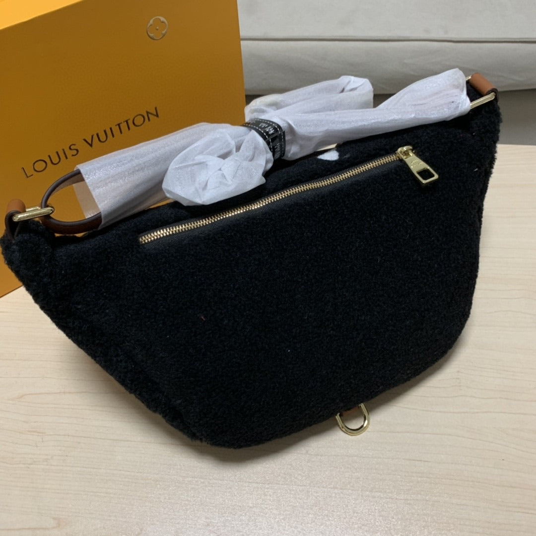 TOP Louis Vuitton LV LV Teddy Bumbag - BLACK/WHITE