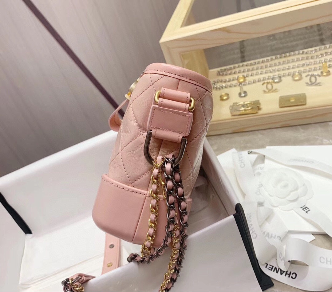 TOP CHANEL Gabrielle Hobo Bag Small 20cm - Pink