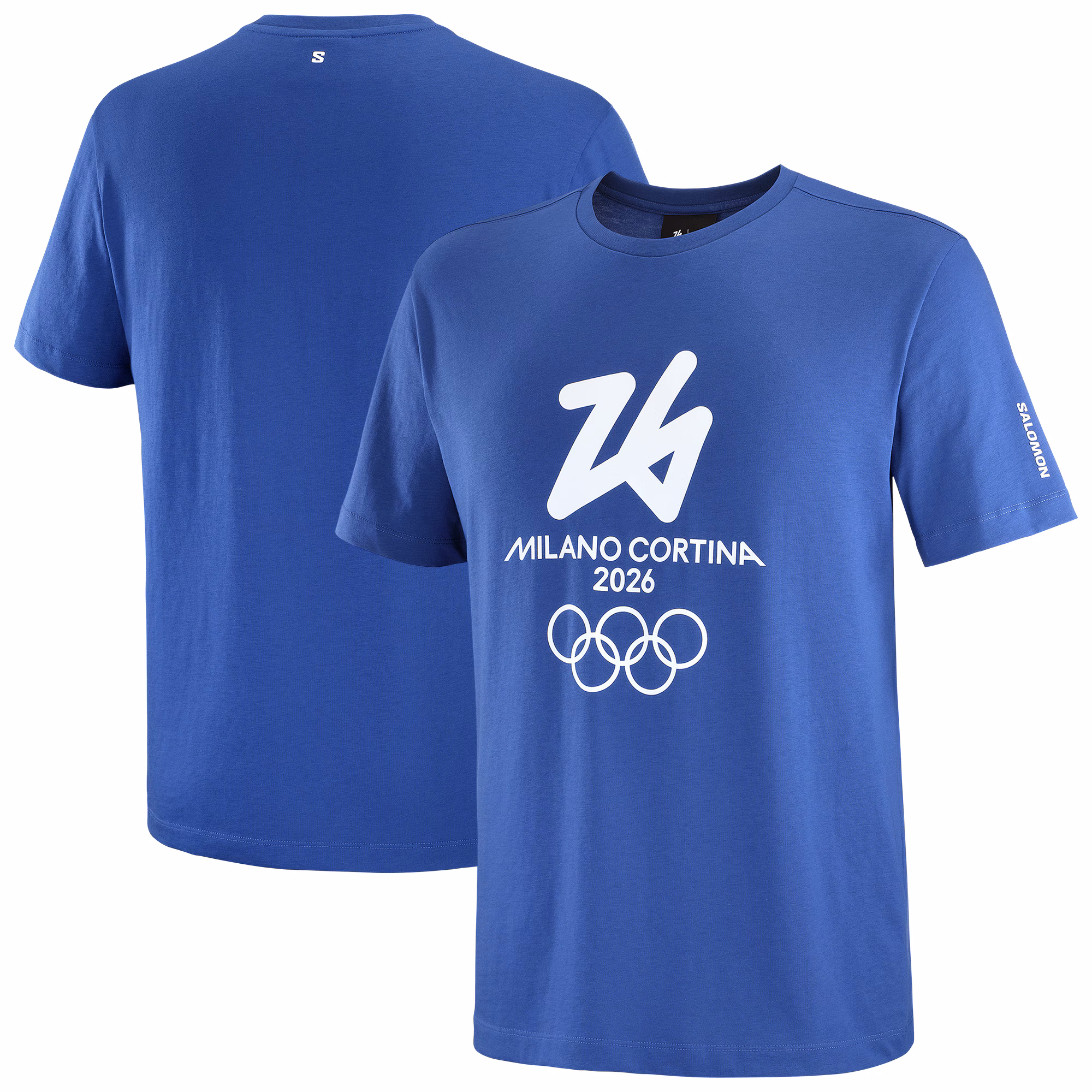 Milano Cortina 2026 Olympics Salomon Logo T-Shirt - Blue - Unisex