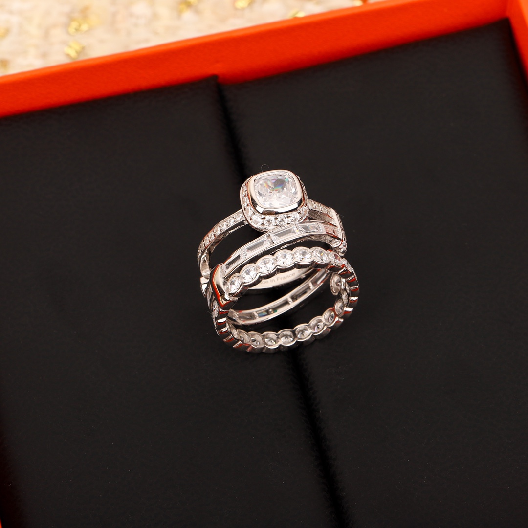TOP HERMES Diamond Rings