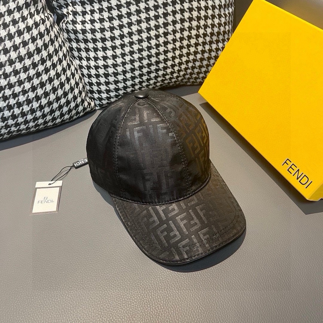 TOP FENDI  Baseball Cap - Black
