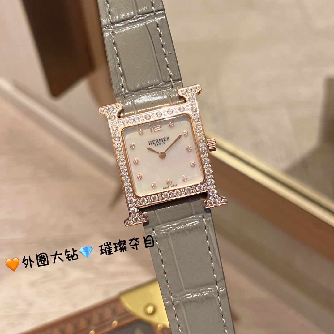 TOP HERMES Heure H Series Watch 26x26mm - 9 Colors