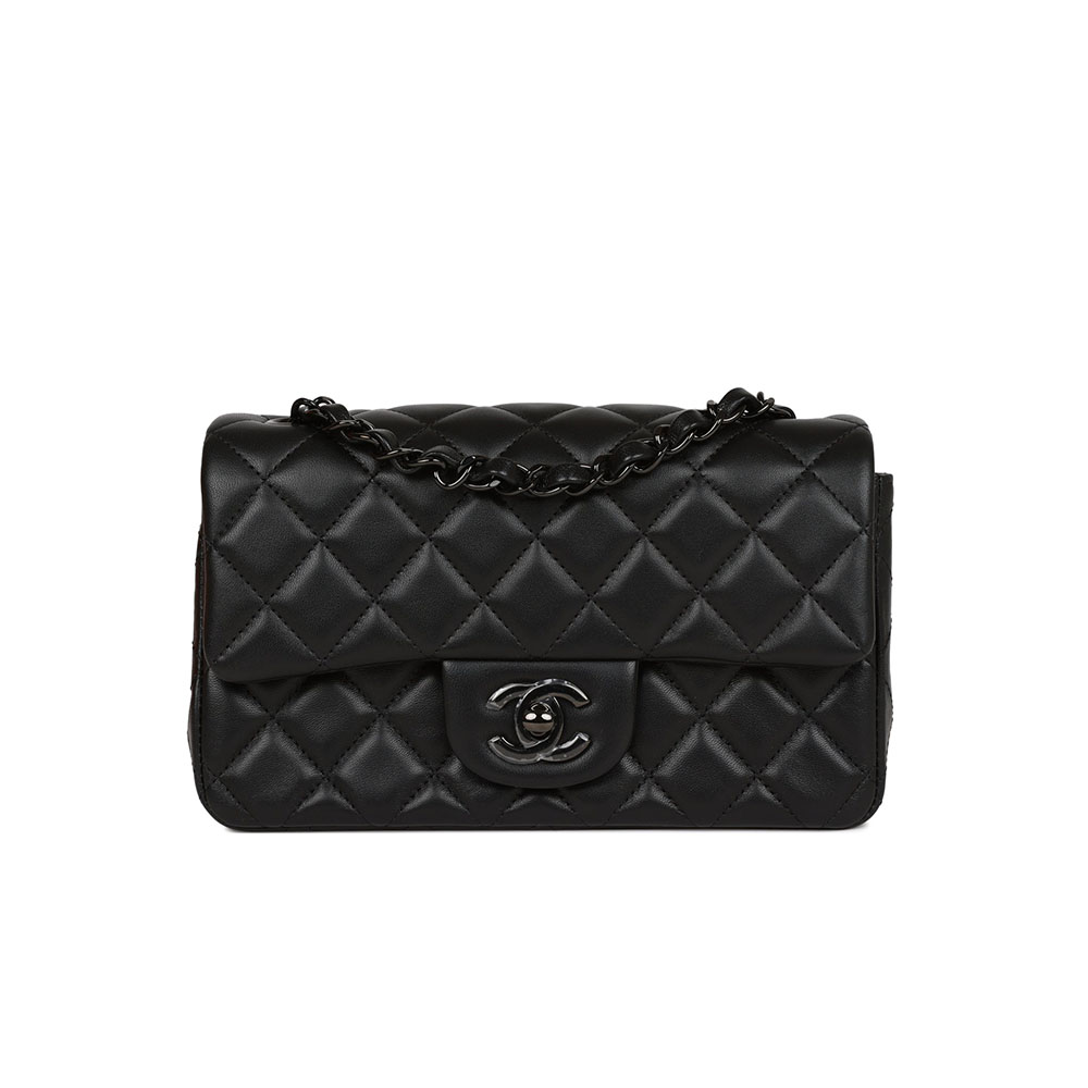 Chanel Classic Flag Bag Flap Bag SO Black   20CM(Replica)