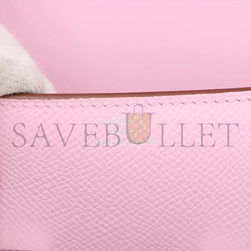 HERMES MASTER CONSTANCE ELAN EPSOM MAUVE SYLVESTRE PALLADIUM HARDWARE (26*16*6cm)