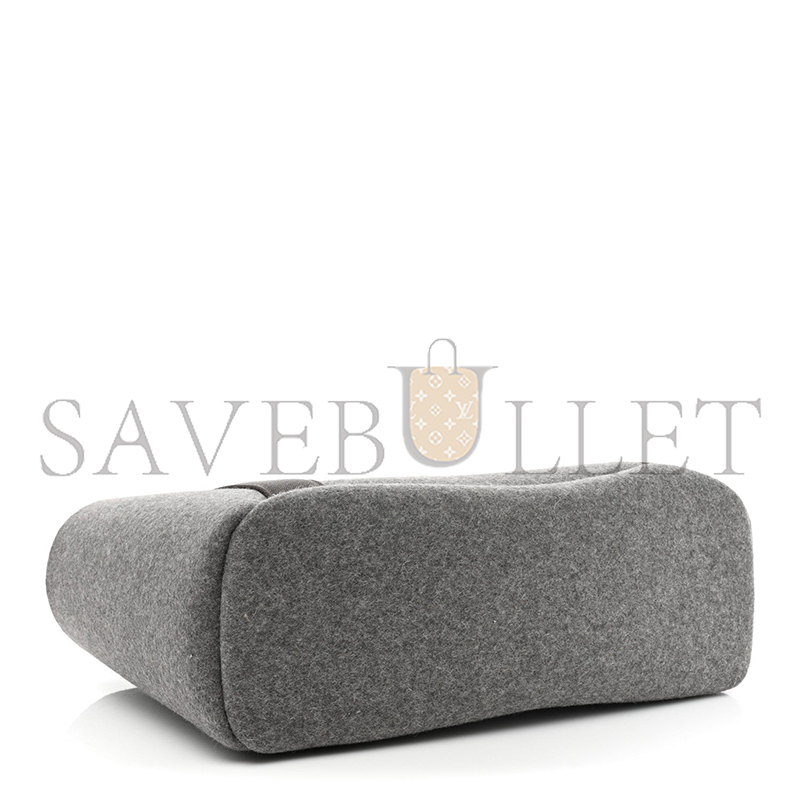 HERMES FELT SAC DE PANSAGE GROOM BAG ACIER (38*32*17cm)