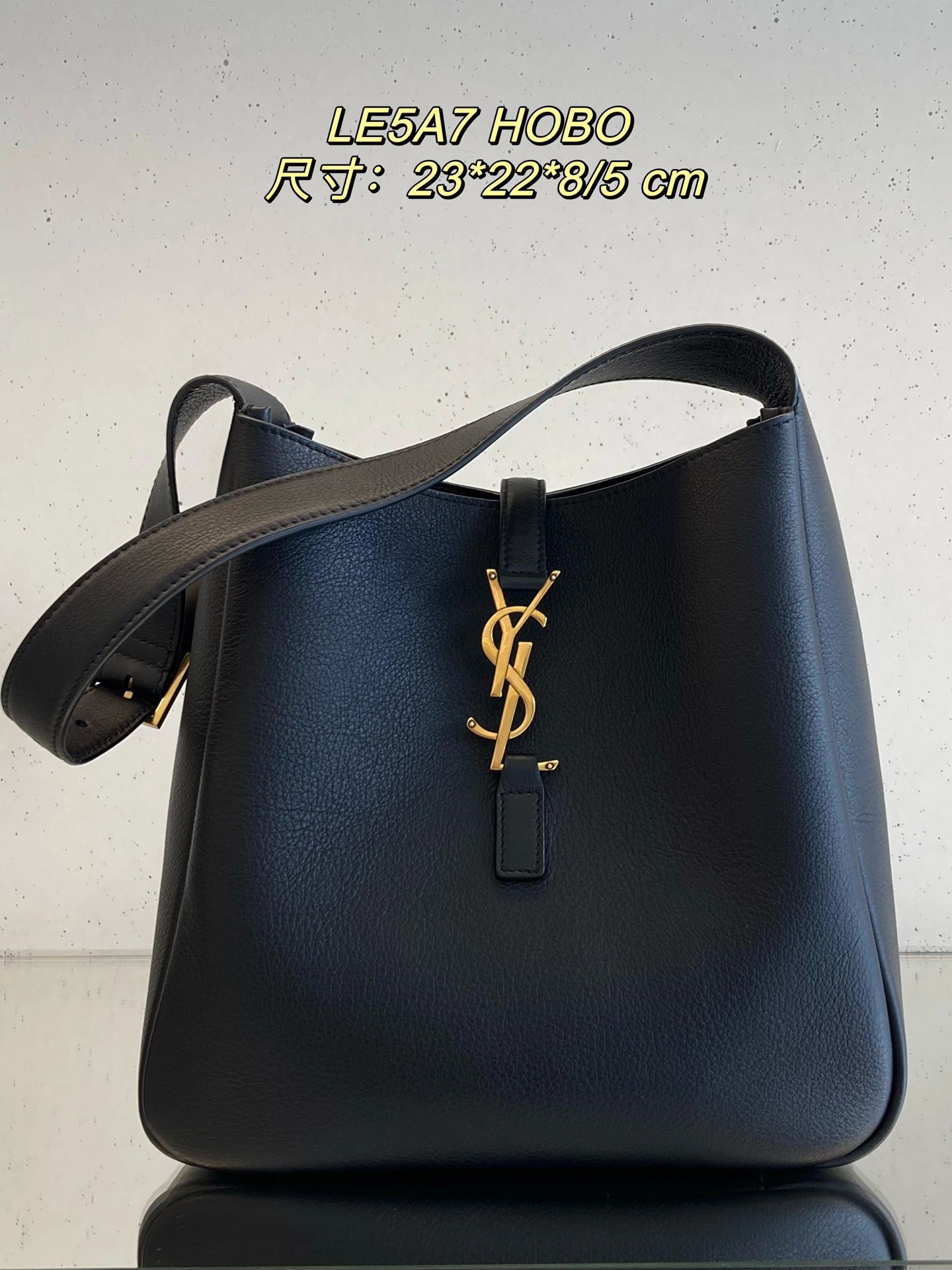 TOP Yves Saint Laurent YSL Le 5A7 Supple Shoulder Bag - 2 Sizes - GHW