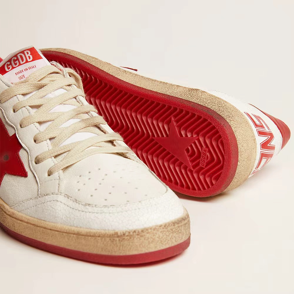 Golden Goose White Leather Ball Star (Replica)