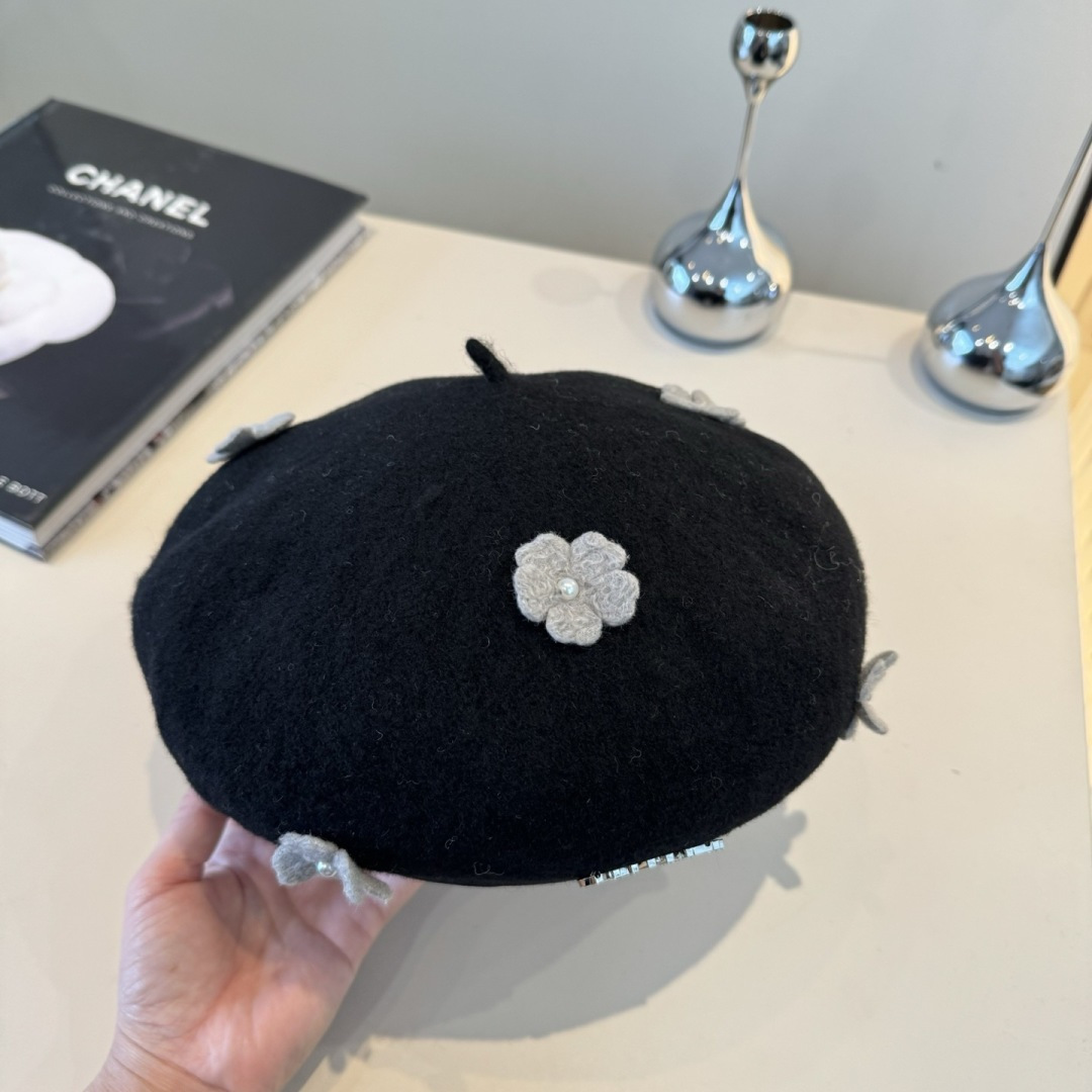 TOP CHANEL Beret Hat - 3 Colors