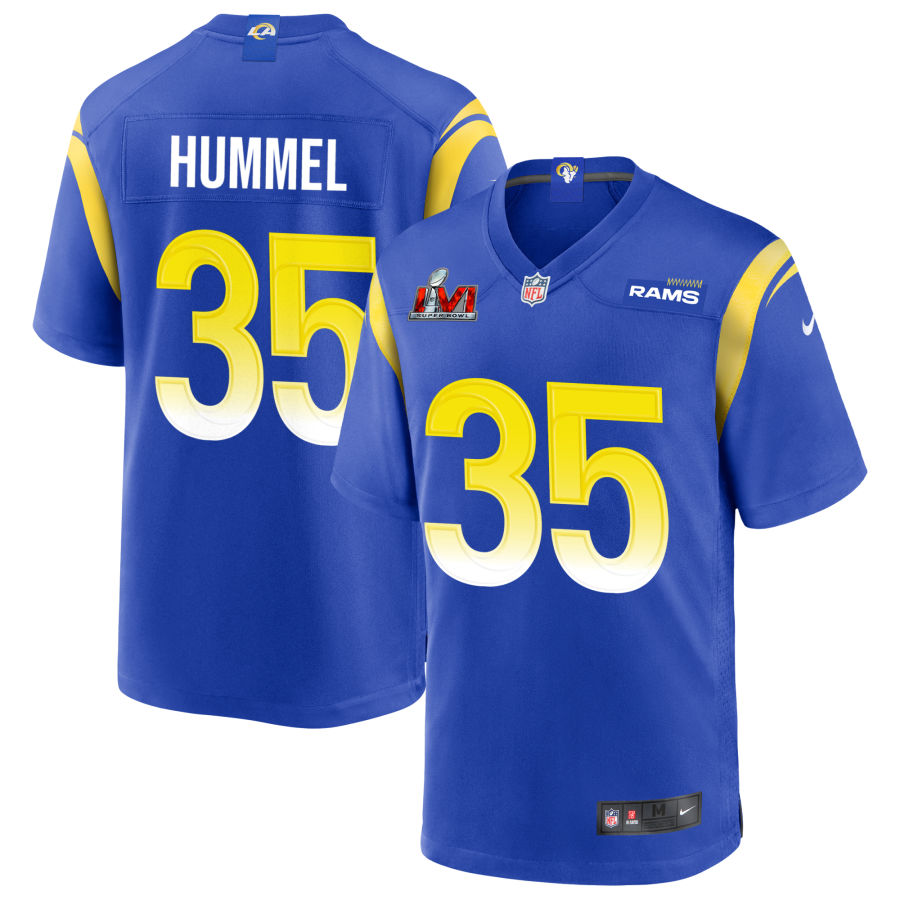 Jake Hummel Los Angeles Rams  Super Bowl LVI Game Jersey - Royal