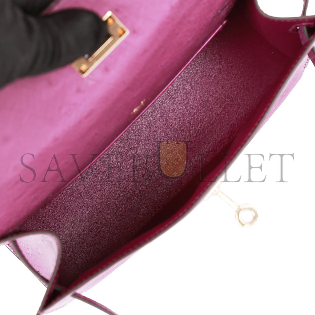 HERMES MASTER KELLY POCHETTE PERMABRASS HARDWARE (22*14*7cm)